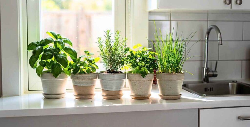 5 ervas aromáticas que crescem bem até em cozinhas pequenas 2 5 ervas aromáticas que crescem bem até em cozinhas pequenaservas para apartamento