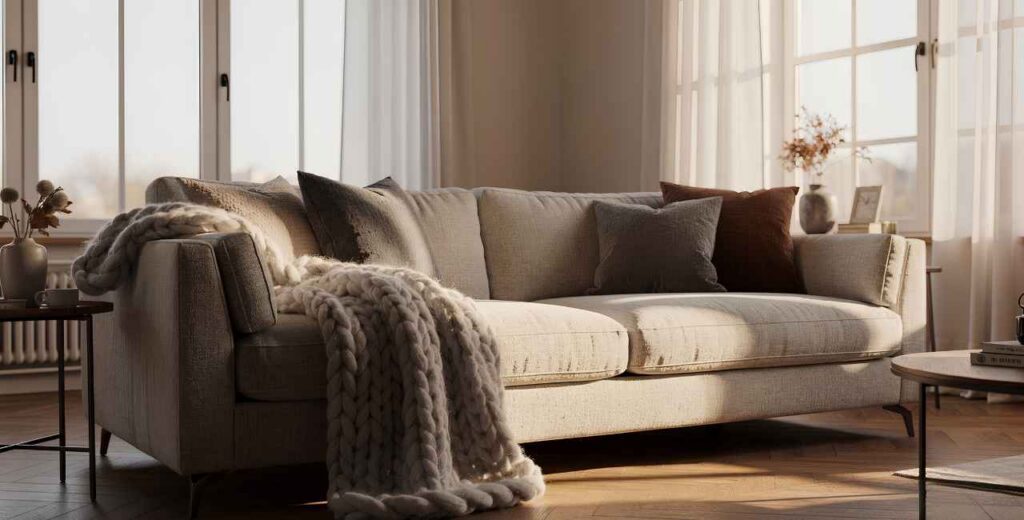 5 formas de usar mantas que deixam a sala com aparência de revista (palavra chave manta para sofá)