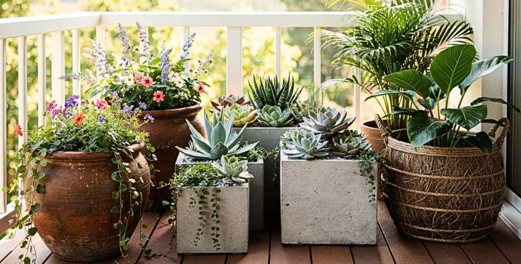 combinações de vasos que deixam o jardim da varanda muito mais harmonioso combinação de vasos