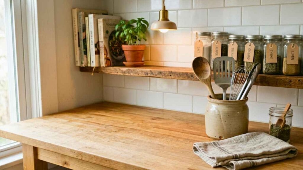 A pequena mudança que faz cozinhas pequenas parecerem menos bagunçadas 1 A pequena mudança que faz cozinhas pequenas parecerem menos caóticas