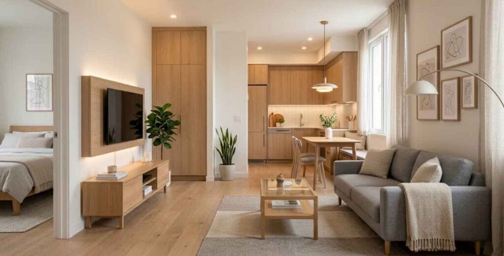 8 detalhes que fazem uma casa pequena parecer planejada, mesmo sem móveis sob medida