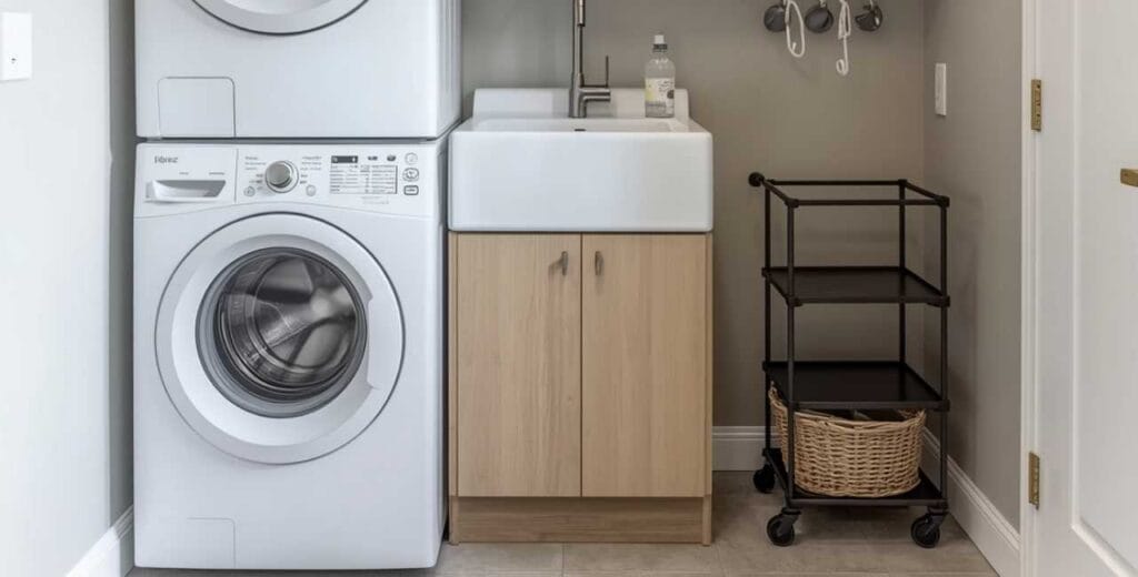 7 formas inteligentes de organizar a lavanderia sem perder espaço para circulação